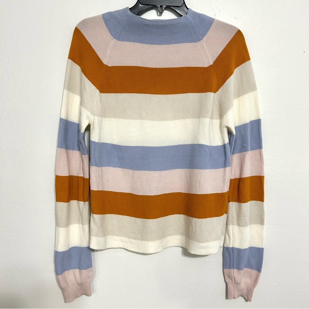 Samsoe & Samsoe cotton striped sweater long sleeve ivory multi EUC sz S